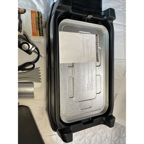 Wolfgang Puck Indoor/outdoor Reversible Grill Griddle With Stand New No Box - Picture 8 of 11